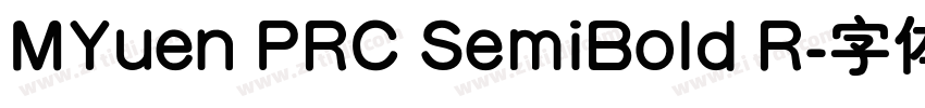MYuen PRC SemiBold R字体转换